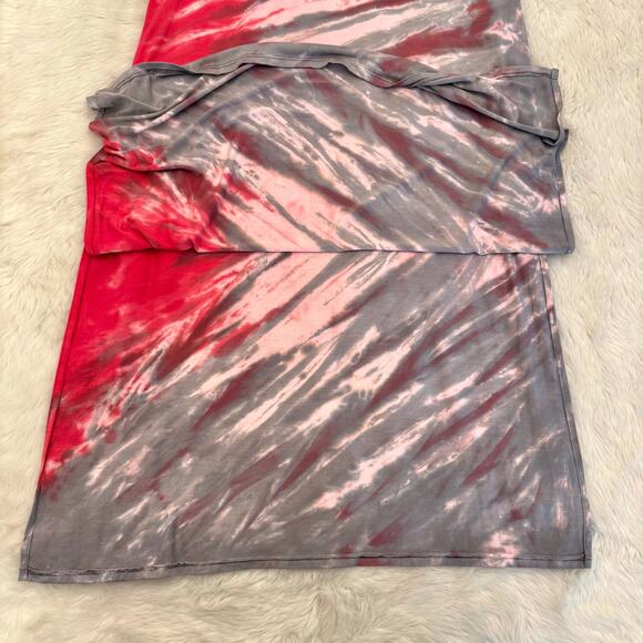 Bird & Vine Red Tie Dye Long Sleeve Maxi Dress Small NWOT - Picture 3 of 9